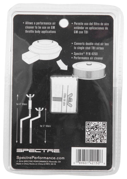 Spectre GM TBI Air Cleaner S-Stud Mounting Hardware (5in. Offset) 4215 4215 Photo - in package