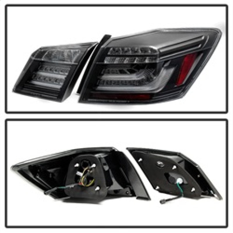 Spyder Honda Accord 2013-2015 4DR LED Tail Lights - Black ALT-YD-HA13LED-LED-BK 5082053 5082053 Photo - Unmounted