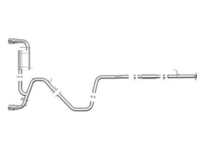 aFe Power Cat Back Exhaust - 19-20 Hyundai Veloster N L4-2.0L (t) w/ Polished Tips 49-37008-P 49-37008-P Photo - Unmounted