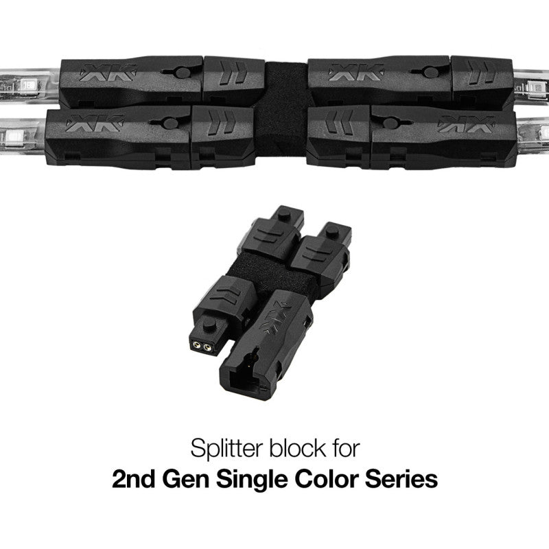 XKGLOW XK Glow 2nd Gen 2 pin Splitter for LED Single Color Series XK-2P-SPLIT