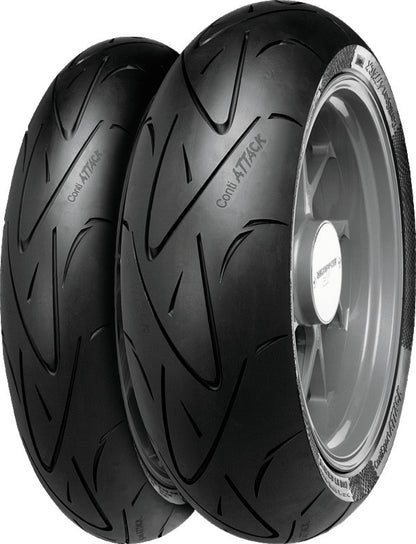 Continental Tire Continental ContiSportAttack Front Tire - 120/70 ZR17 M/C 58(W) TL 02443990000 02443990000 Photo - Primary