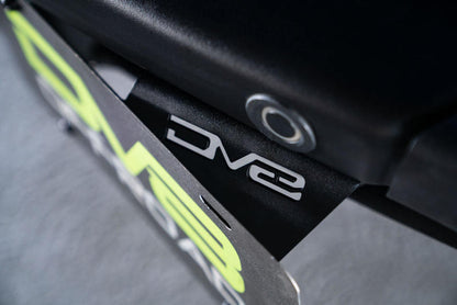 DV8 Offroad 21-22 Ford Bronco Factory Front Bumper License Relocation Bracket - Side LPBR-02 LPBR-02 Photo - lifestyle view