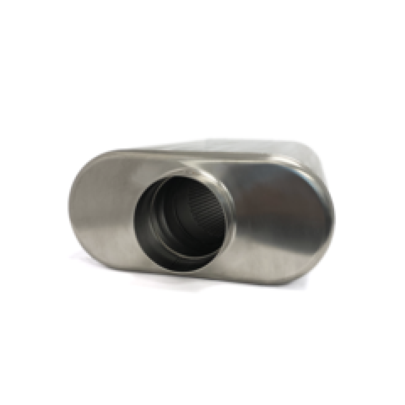 Ticon Industries 2.5in Low Pro Oval (2.5in Center In/Center Out) 17in L Ultralight Titanium Muffler 116-06323-0200 116-06323-0200 User 1