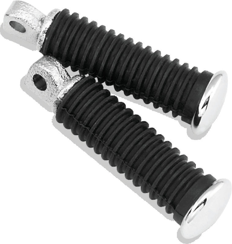 Bikers Choice Chrome Cap Rider Pegs Male Mount Style Replaces H-D 49117-77T 490358 490358 Photo - Primary