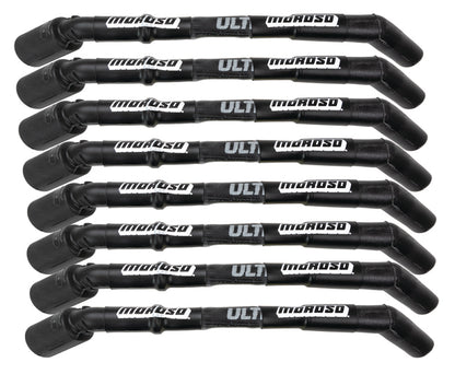 Moroso GM LS Ultra 40 Custom Fit  Sleeved Ignition Wire Set 8in 135 Deg Boots - Black 73850 73850 User 1