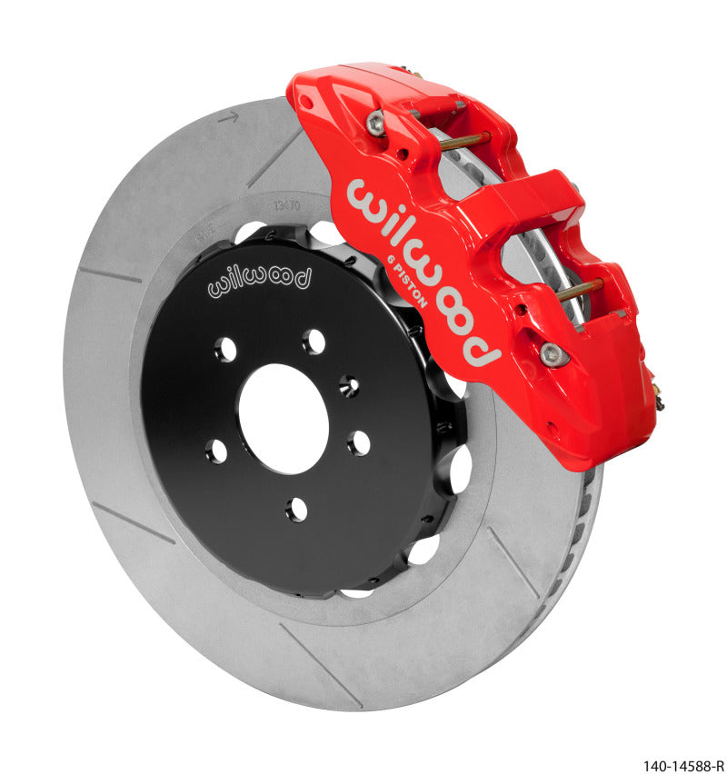 Wilwood AERO6 Front Kit 15.00in BBK - 08-12 Audi A4/A5/S5 - Slotted Rotor - Red 140-14588-R 140-14588-R User 1