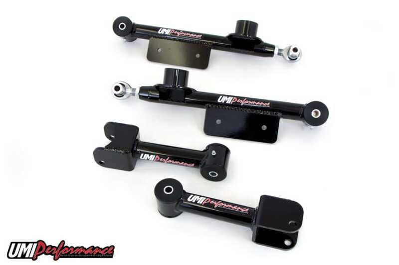 UMI Performance 79-98 Ford Mustang Upper & Lower Rear Control Arms Kit 101516-B 101516-B Photo - Primary