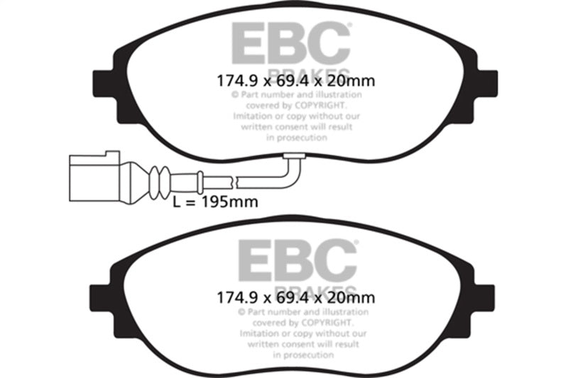 EBC Disc Brake Pad Set DP42127R Photo - Primary