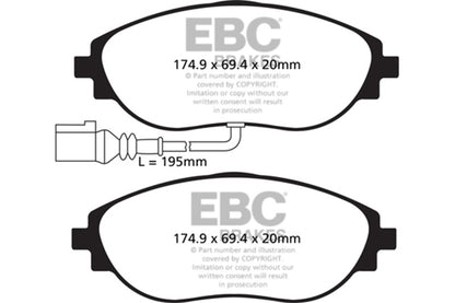 EBC Disc Brake Pad Set DP42127R Photo - Primary