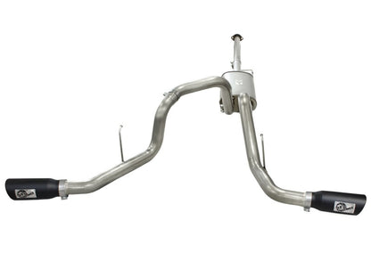 aFe Cat-Back Stainless Steel Dual Exit Exhaust System -  Ford F-150 11-14 49-43056-B Photo - Unmounted