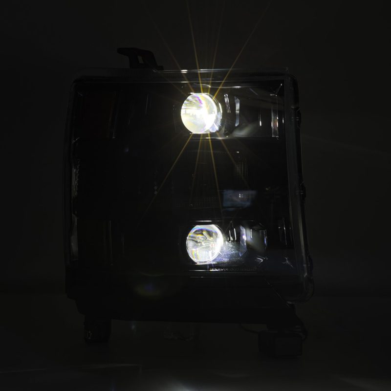 AlphaRex 16-18 Chevy 1500HD LUXX LED Proj Headlights Alpha-BK w/Seq Atv Lgt / SeqSig (Req PN 810023) 880233 880233 User 5