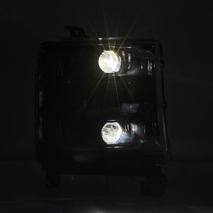AlphaRex 16-18 Chevy 1500HD LUXX LED Proj Headlights Alpha-BK w/Seq Atv Lgt / SeqSig (Req PN 810023) 880233 880233 User 5