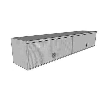 Westin/Brute High Cap HD Top Sider 16in x 96in w/flip up Doors - Aluminum 80-HTB96C 80-HTB96C Photo - Unmounted