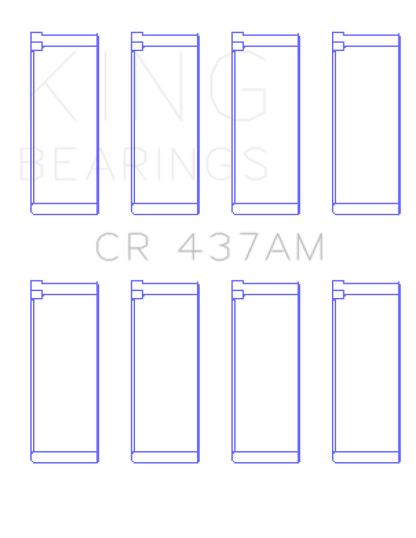 King Engine Bearings VW/Audi Aku/Aqm/Cr/Cy/Jk/Jr/Ky/Ra (Size +0.25mm) Connecting Rod Bearing Set CR437AM0.25 CR437AM0.25 Photo - Primary