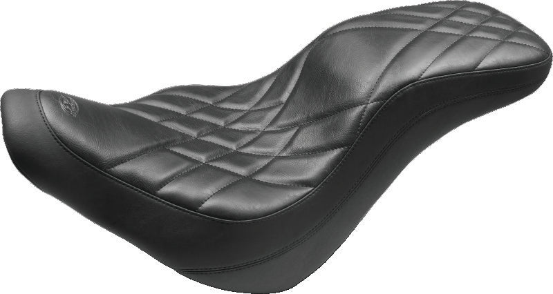 Mustang Motorcycle Mustang 18-21 Harley Fat Bob Standard Touring Recessed Passenger Seat - Black 79335 79335 Photo - Primary