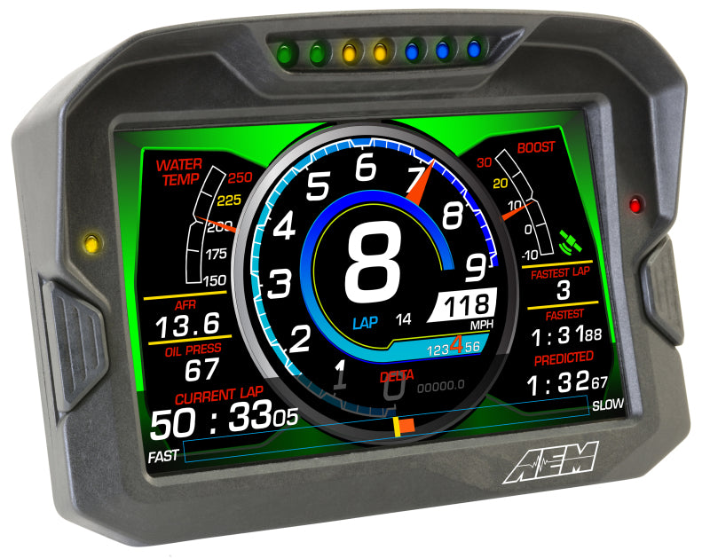 AEM Electronics Digital Dash, CD-7G, Carbon Housing, GPS, CAN Bus, Kit 30-5702 Photo - out of package