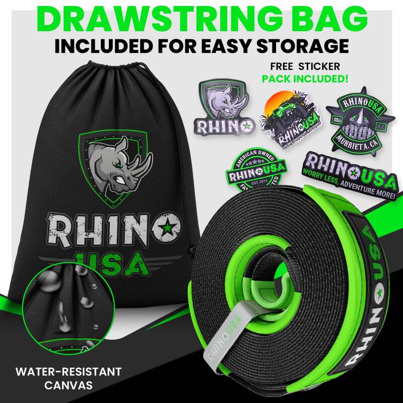 Rhino USA Recovery Tree Saver Strap 4Inx10Ft (Green) RG-TS4X10-GRN RG-TS4X10-GRN User 3