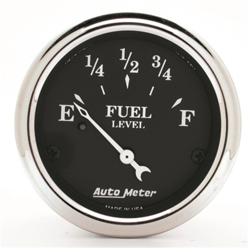 Autometer Gauge, Fuel Level, 2 1/16", 0?E To 90?F, Elec, Old Tyme Black 1715 Photo - Primary
