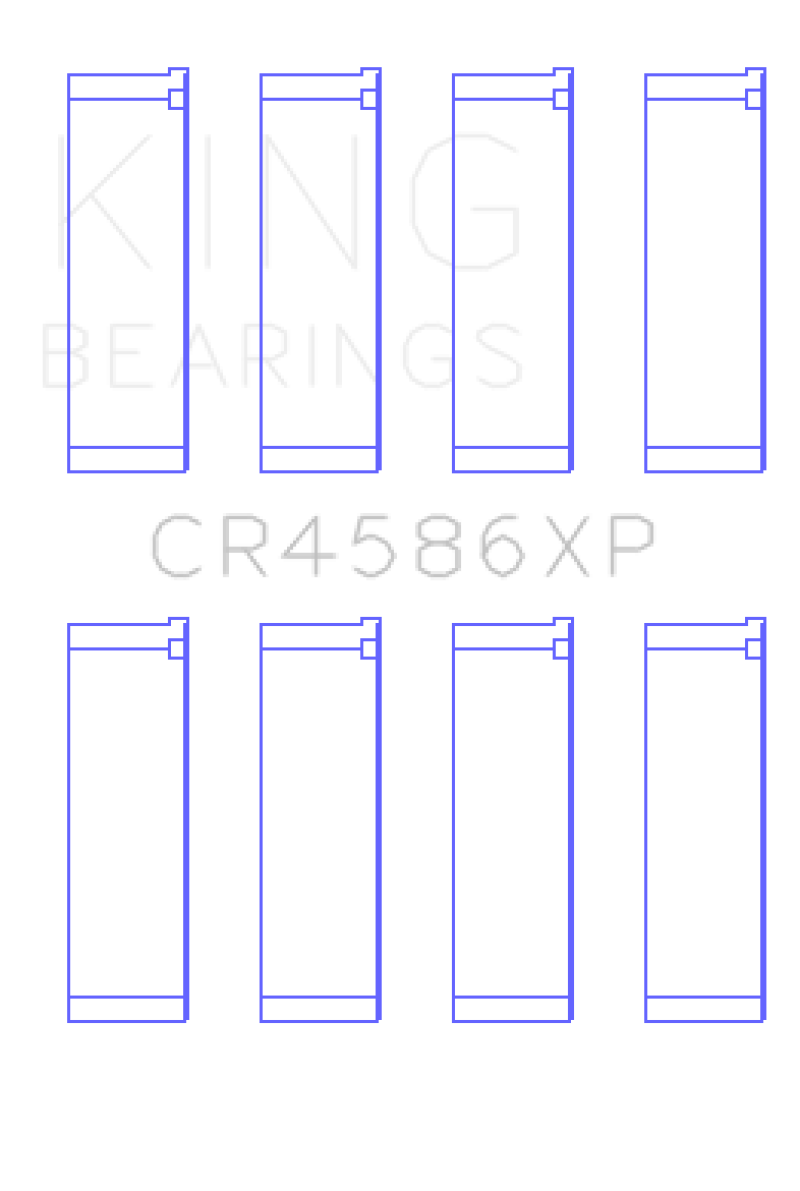 King Engine Bearings King Mitsubishi 4B11T EVO X 2007+ (Size 0.25) Performance Rod Bearing Set CR4586XP0.25 CR4586XP0.25 Photo - Primary