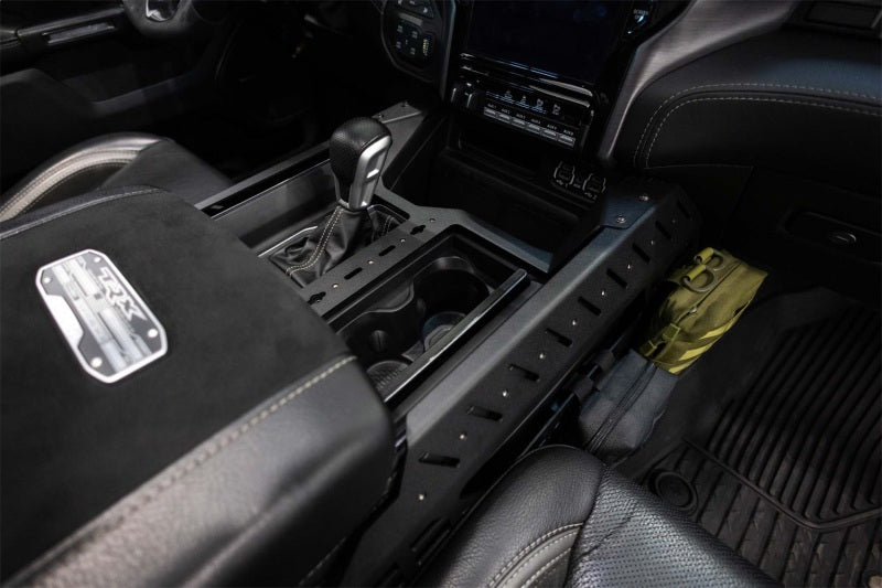 Addictive Desert Designs 2021+ RAM 1500 TRX Center Console Molle Panels & Digital Device Bridge AC6202201NA AC6202201NA Photo - Mounted