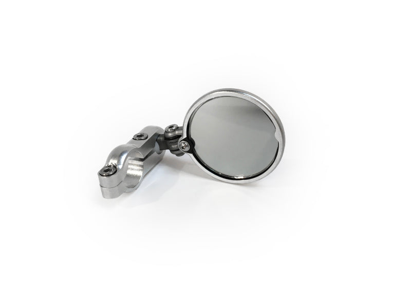 CRG Constructors CRG Blindsight Folding 2 in. Round Bar-End Mirror - Silver BSLS-201