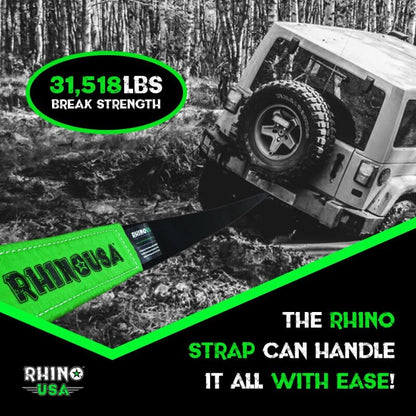 Rhino USA 30Ft Tow Strap/Shackles Combo RNO-SHACKSTRAP30 RNO-SHACKSTRAP30 User 2