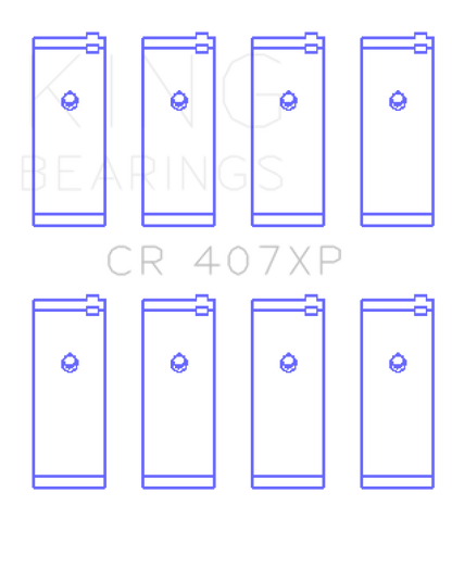 King Engine Bearings King Nissan CA16DET/CA18DET/CA20ET (Size .026) Connecting Rod Bearings (Set of 4) CR407XP.026 CR407XP.026 Photo - Primary