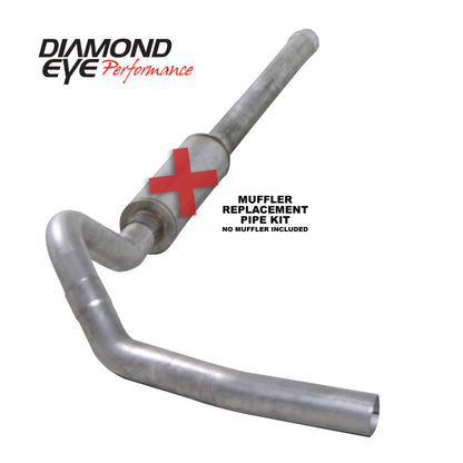Diamond Eye Performance Diamond Eye KIT 4in CB SGL MFLR RPLCMENT PIPE AL CHEVY/GMC 6.6L 2500/3500 2006-2007.5 K4122A-RP K4122A-RP Photo - Primary