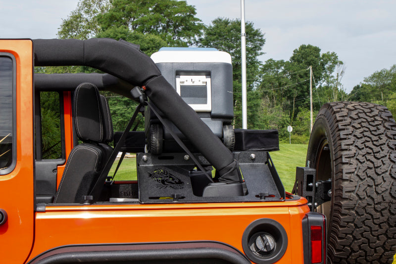 Fishbone Offroad 07-18 Jeep Wrangler JK 4 Door Fisbone Offroad Interior Storage Rack FB25116 FB25116 Photo - lifestyle view