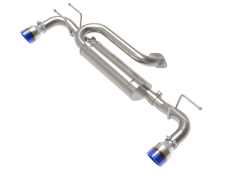 aFe 19-22 Mazda 3 L4 2.5L Takeda 3in to 2-1/2in 304 SS Axle-Back Exhaust w/ Blue Flame Tip 49-37023-L 49-37023-L Photo - Primary
