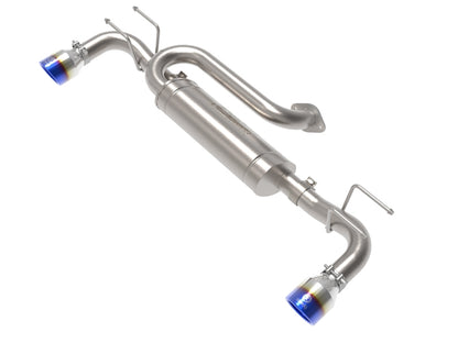 aFe 19-22 Mazda 3 L4 2.5L Takeda 3in to 2-1/2in 304 SS Axle-Back Exhaust w/ Blue Flame Tip 49-37023-L 49-37023-L Photo - Primary