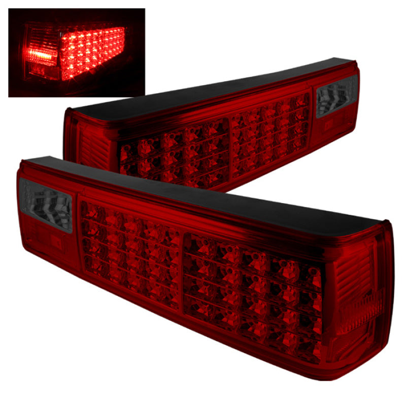 SPYDER Xtune Ford MUStang 87-93 LED Tail Lights Red Smoke ALT-ON-FM87-LED-RS 5012999 5012999 Photo - Primary