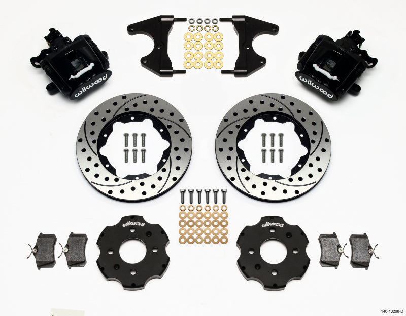 Wilwood Combination Parking Brake Rear Kit 11.00in Drilled Civic / Integra Drum 2.46 Hub Offset 140-10208-D 140-10208-D Photo - Primary
