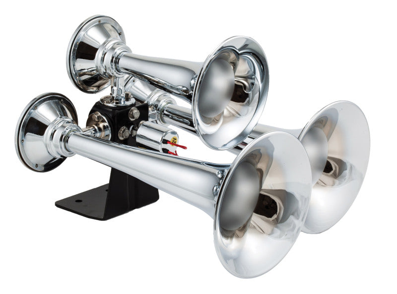 Kleinn Air Horns Kleinn Chrome Triple Horn/ 13.5In/11.75In/8.5In- Chrome-Plated High Impact ABS 500 500 Photo - Primary