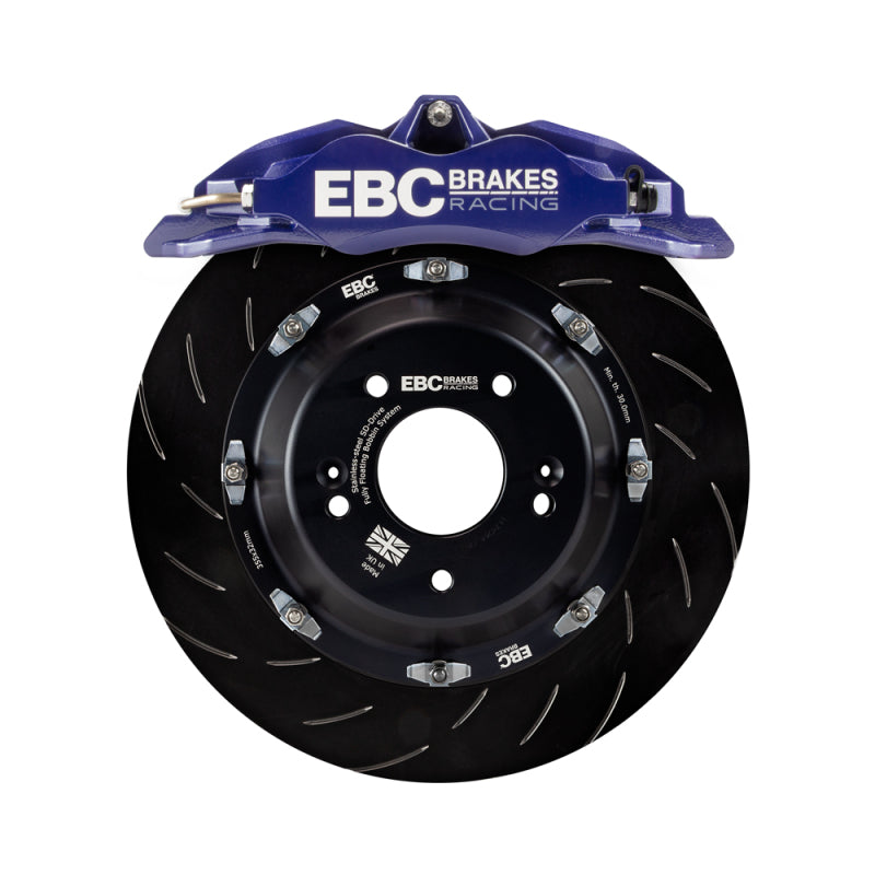 EBC Racing 11-18 Ford Focus ST (Mk3) Blue Apollo-4 Calipers 355mm Rotors Front Big Brake Kit BBK012BLU-1