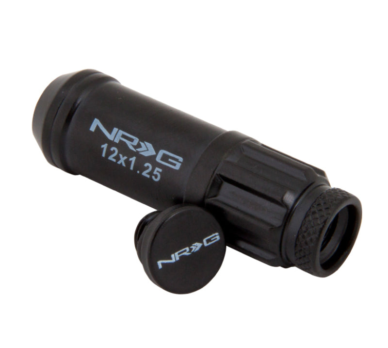 NRG Steel Lug Nuts with  Logo Dust Cap Cover LN-LS710BK-21 Photo - Primary