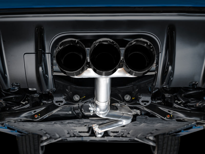 AWE Tuning 2023 Honda Civic Type R FL5 Track Edition Exhaust w/ Triple Diamond Black Tips 3020-53287 3020-53287 Photo - Mounted