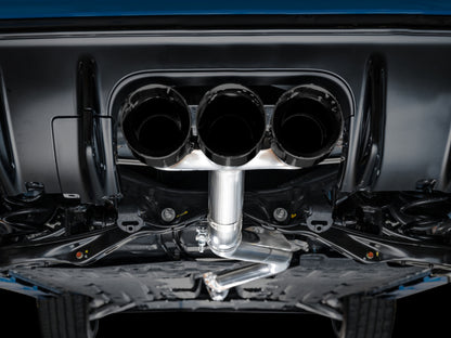 AWE Tuning 2023 Honda Civic Type R FL5 Track Edition Exhaust w/ Triple Diamond Black Tips 3020-53287 3020-53287 Photo - Mounted