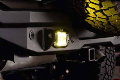 DV8 Offroad DV8 3-Inch Elite Series LED Amber Flush Mount Pod Light BE3FMW40W-A BE3FMW40W-A Photo - Unmounted