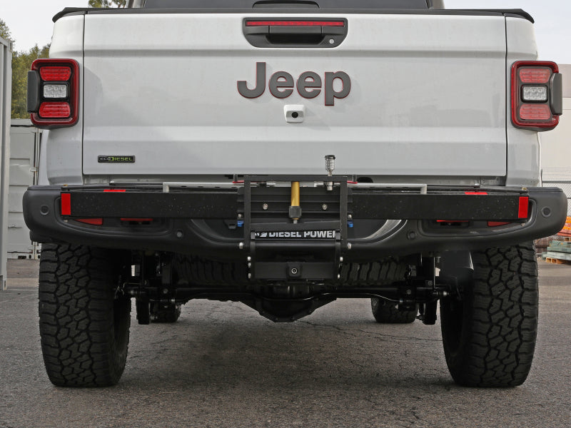 aFe 2021+ Jeep Gladiator V6-3.0L (td) Vulcan Series 3in 304SS HT DPF-Back Exhaust System - Black Tip 49-38094-B 49-38094-B Photo - Mounted