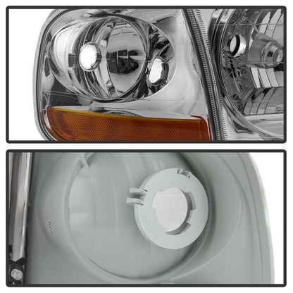 SPYDER xTune 97-03 Ford F-150 4pc OEM Style Headlights w/Corner - Chrome (HD-JH-FF15097-L-SET-C) 9042645 9042645 Photo - Unmounted