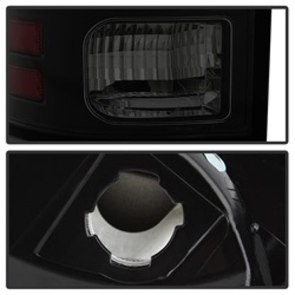 Spyder 13-14 Dodge Ram 1500 Light Bar LED Tail Lights - Black Smoke ALT-YD-DRAM13V2-LED-BSM 5084064 5084064 Photo - Unmounted