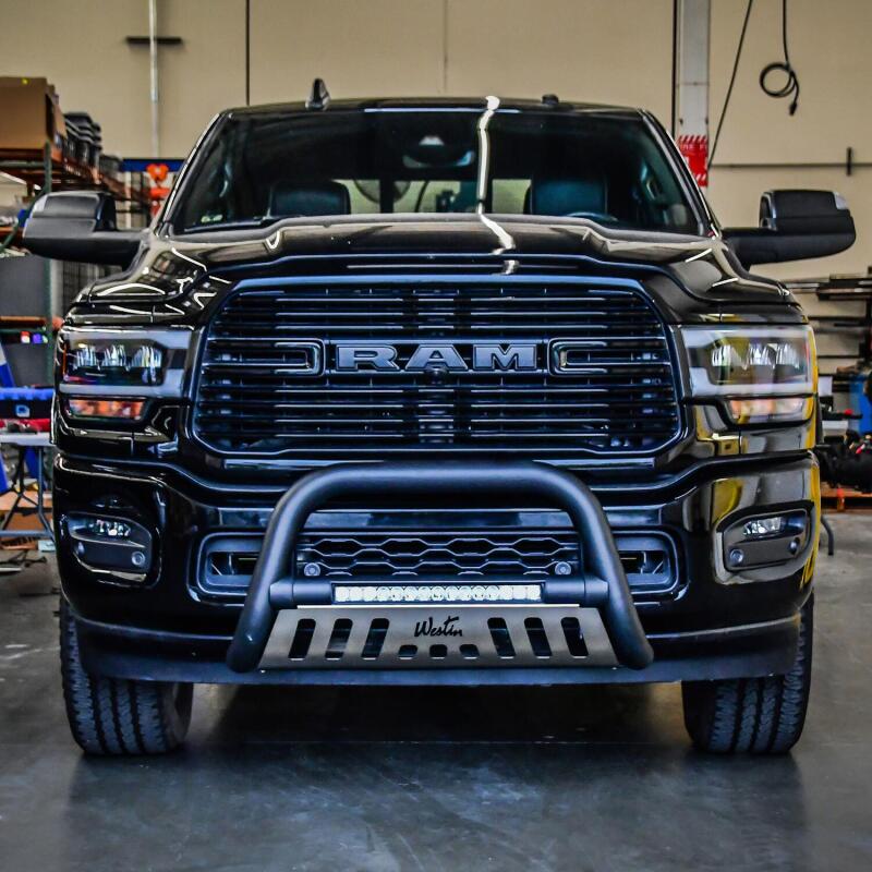 Westin 19-20 Ram 2500/3500 Ultimate LED Bull Bar - Textured Black 32-4025L 32-4025L Photo - Mounted