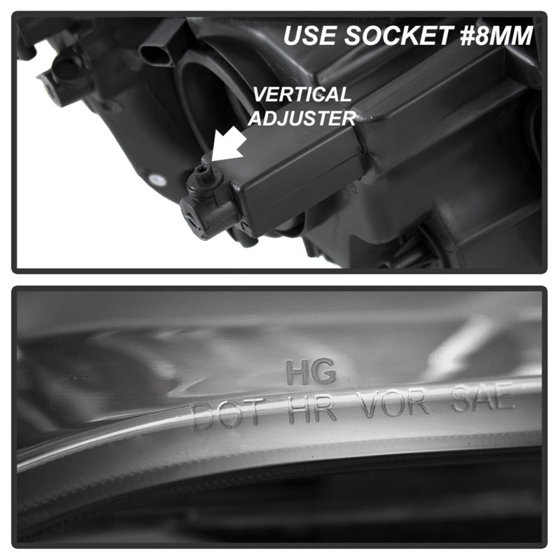 SPYDER xTune 11-17 Dodge Grand Caravan OEM Style Headlights - Chrome (HD-JH-CHRTC08-AM-C) 9042508 9042508 Photo - Unmounted