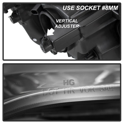 SPYDER xTune 11-17 Dodge Grand Caravan OEM Style Headlights - Chrome (HD-JH-CHRTC08-AM-C) 9042508 9042508 Photo - Unmounted