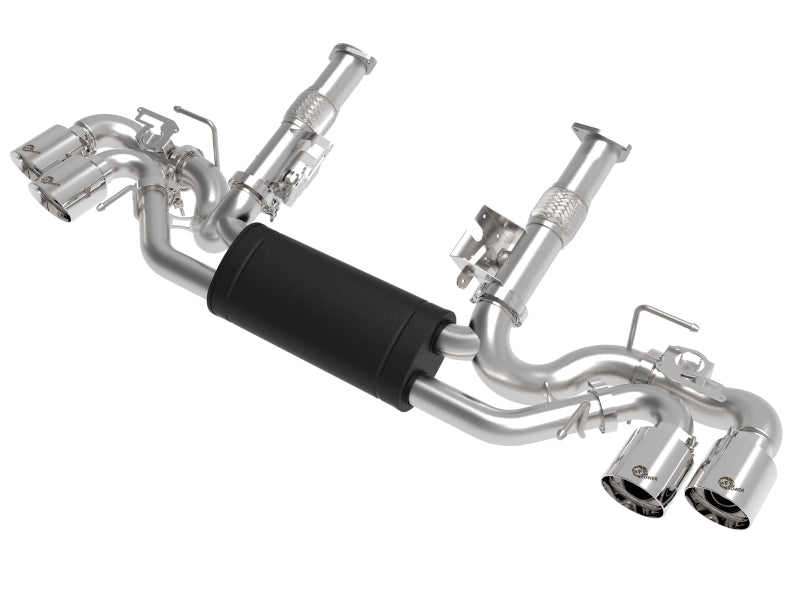 aFe MACH Force-Xp 3" to 2-1/2" 304SS Cat-Back 2020 Chevy Corvette (C8) 6.2L - Polished Tip 49-34124-P 49-34124-P Photo - Primary