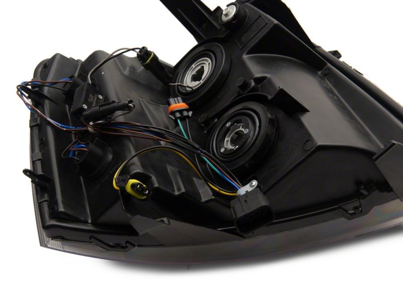 Raxiom 07-13 Chevrolet Silverado 1500 Axial Series Headlights w/ LED Bar- Blk Housing (Clear Lens) S138003 S138003 Photo - Close Up