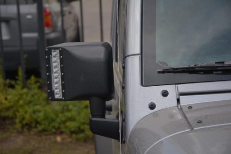 DV8 Offroad 07-18 Jeep Wrangler JK LED Mirror Housing w/ Turn Signal Option BCME27W3W BCME27W3W Photo - Close Up