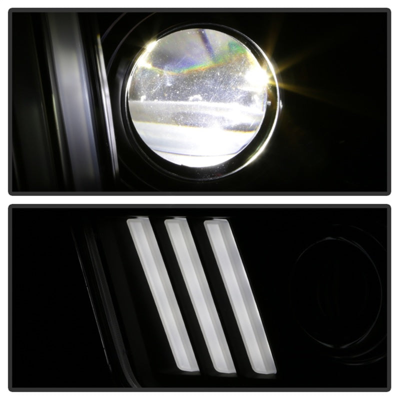 Spyder Ford Mustang 05-08 V2 High-Power LED Headlights - Black PRO-YD-FM05AP-BK 5088192 5088192 Photo - Unmounted