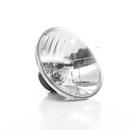 KC HiLiTES 7" Headlight - H4 Halogen - Single Headlight - SAE/ECE - 55W/60W Driving Beam - Universal / 97-06 Jeep TJ  4230 4230 Photo - Primary